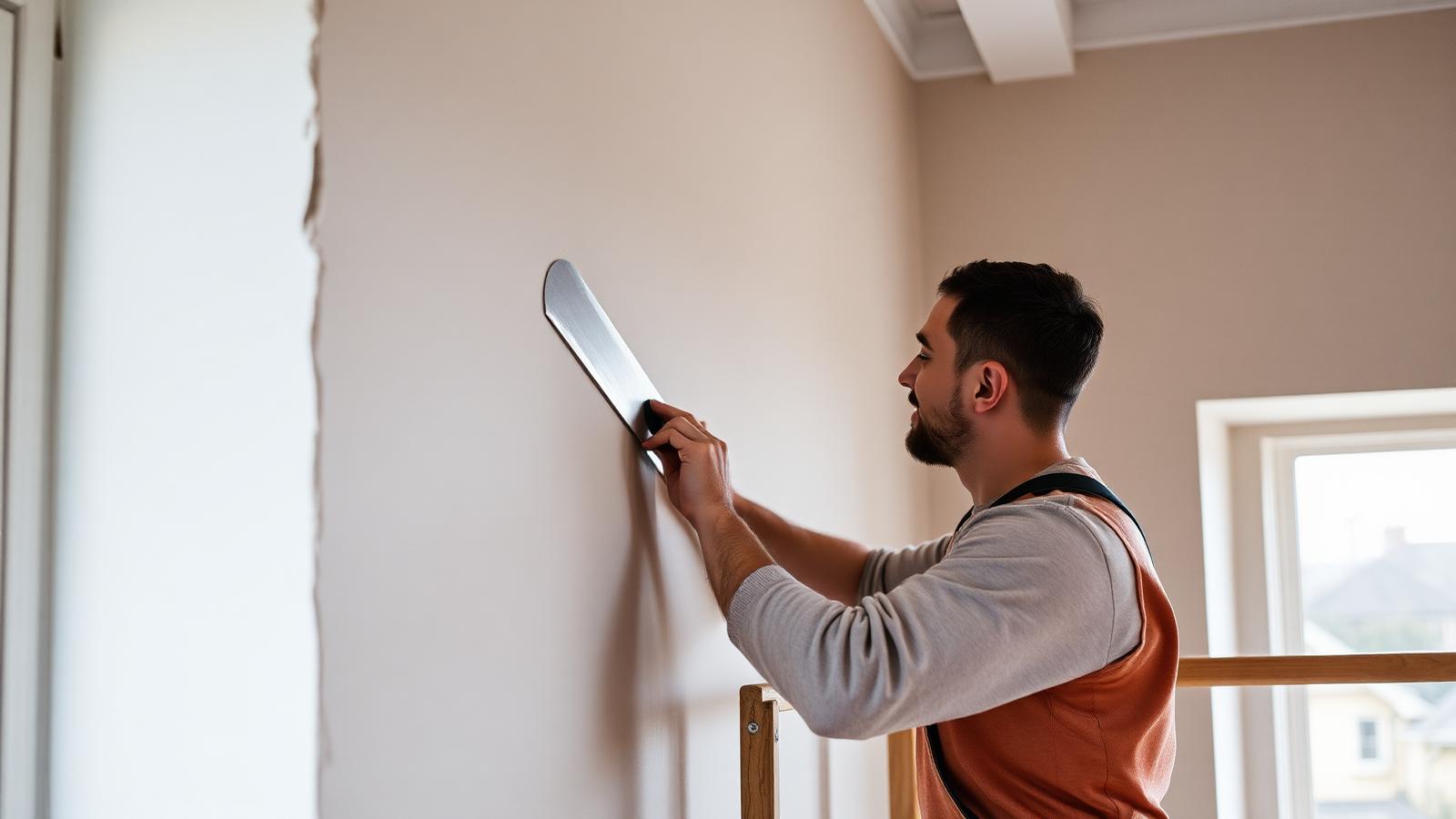 Plastering reference interior
